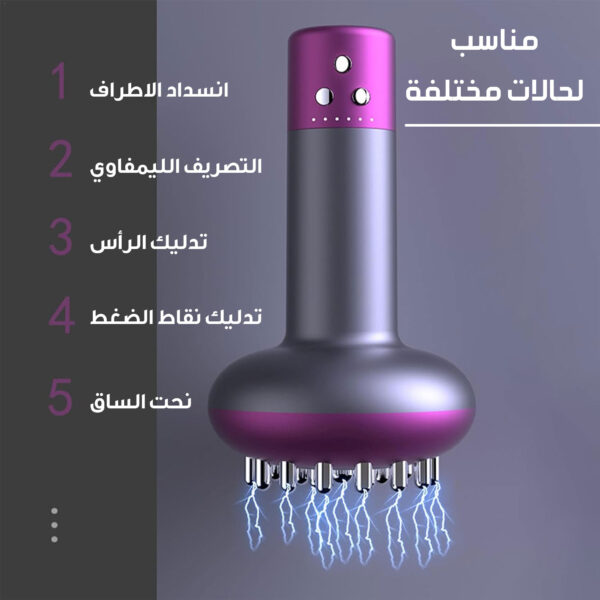 ⁦جهاز تدليك كهربائي مع 6 مستويات ضغط ساخن⁩ - الصورة ⁦5⁩
